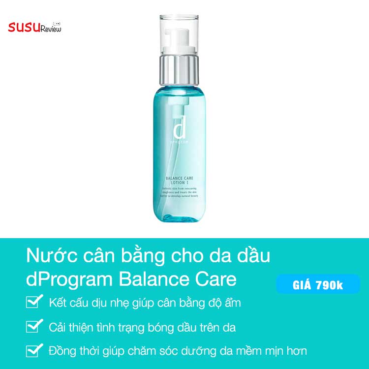 Toner cho da dầu mụn và da hỗn hợp dProgram Balance Care